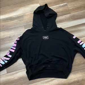 Victoria Secret Pink Cropped Hoodie